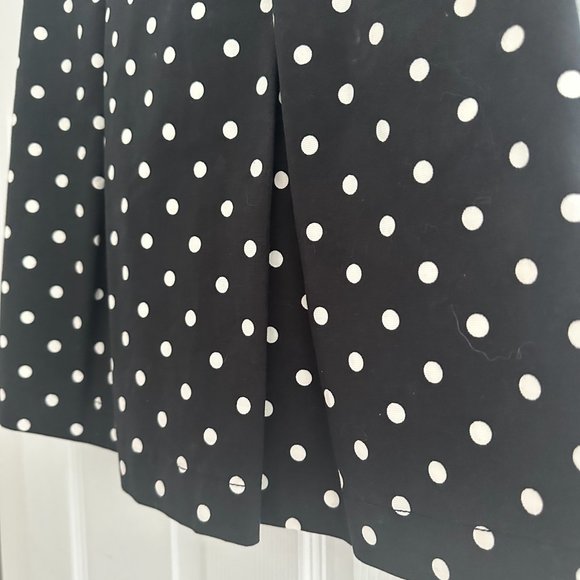 CAROLINA HERRERA POLKA-DOT PLEATED DAY SKIRT - SIZE 4 - Picture 5 of 13